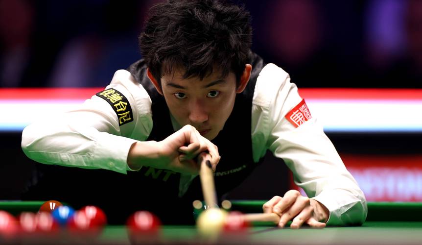 斯诺克巡回赛：吴宜泽一阶段62韦克林，二阶段明晨2点进行